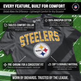 Pittsburgh Steelers NFL Home Team Tee - Gray