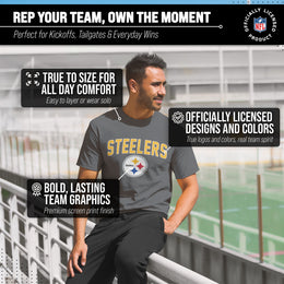 Pittsburgh Steelers NFL Home Team Tee - Gray