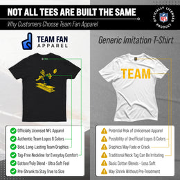 Pittsburgh Steelers NFL Modern Throwback T-shirt - Black