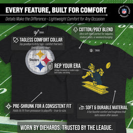 Pittsburgh Steelers NFL Modern Throwback T-shirt - Team Color