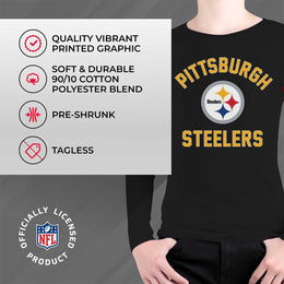 Pittsburgh Steelers NFL Youth Gameday Crewneck Sweatshirt - Black