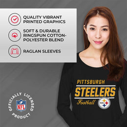 Pittsburgh Steelers  Sweatshirt for Women - Black