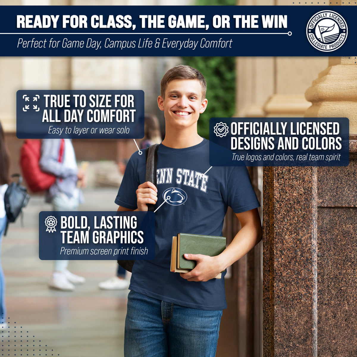 Penn State Nittany Lions Gameday Cotton T-Shirt for Men and Women