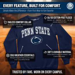 Penn State Nittany Lions Adult Arch & Logo Soft Style Gameday Crewneck Sweatshirt - Navy