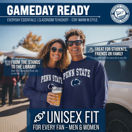 Penn State Nittany Lions Adult Arch & Logo Soft Style Gameday Crewneck Sweatshirt - Navy