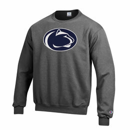 Penn State Nittany Lions Adult Mascot Fleece Crewneck - Charcoal