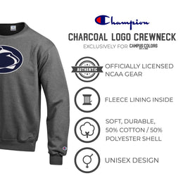 Penn State Nittany Lions Adult Mascot Fleece Crewneck - Charcoal
