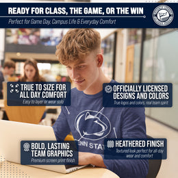 Penn State Nittany Lions NCAA MVP Adult Long-Sleeve Shirt - Navy