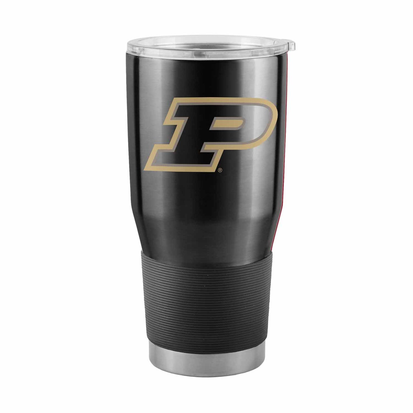 Purdue Boilermakers NCAA University 30oz Stainless Steel Vacuum Insulated Game Day Tumbler with Silicone Grip - Black