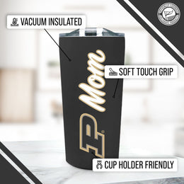 Purdue Boilermakers NCAA Stainless Steel Travel Tumbler for Mom - Black