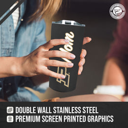 Purdue Boilermakers NCAA Stainless Steel Travel Tumbler for Mom - Black