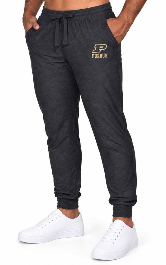 Purdue Boilermakers  NCAA Cloud Jersey Jogger Pants Black Heather - Black Heather