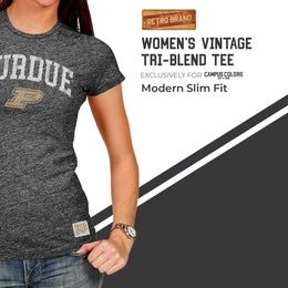 Purdue Boilermakers University Women's T-Shirt  - Black