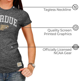 Purdue Boilermakers University Women's T-Shirt  - Black