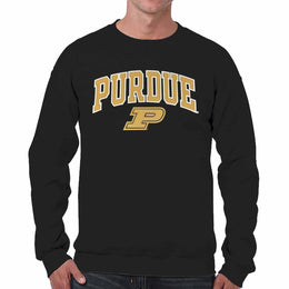 Purdue Boilermakers Adult Tackle Twill Crewneck - Black