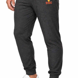 USC Trojans  NCAA Cloud Jersey Jogger Pants Black Heather - Black Heather