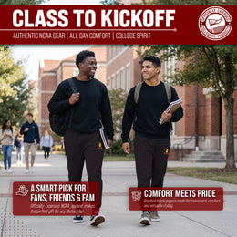 USC Trojans NCAA Men’s University Cloud Jersey Performance Jogger Pants with Drawstring Waistband - Black Heather