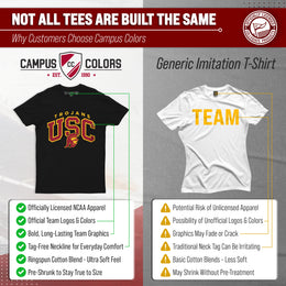 USC Trojans NCAA Adult Unisex Starting Fresh T-Shirt - Black Heather