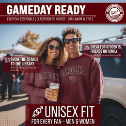 South Carolina Gamecocks Adult Arch & Logo Soft Style Gameday Crewneck Sweatshirt - Maroon