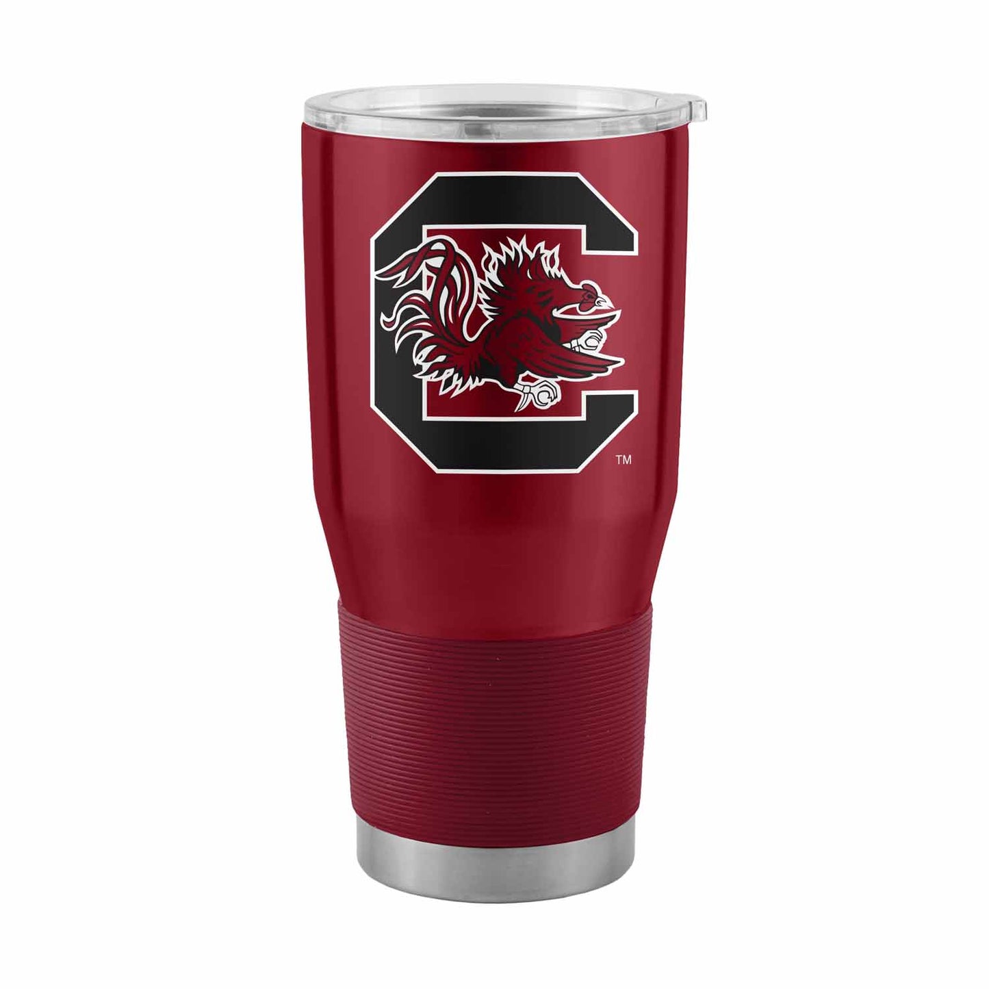 South Carolina Gamecocks NCAA University 30oz Stainless Steel Vacuum Insulated Game Day Tumbler with Silicone Grip - Garnet