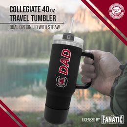 South Carolina Gamecocks Collegiate 40oz Stainless Steel Travel Tumbler with Handle for Dad - Black