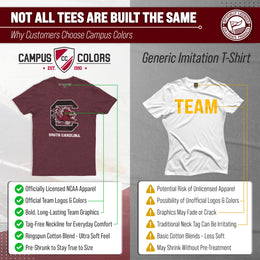 South Carolina Gamecocks Adult MVP Heathered Cotton Blend T-Shirt - Maroon