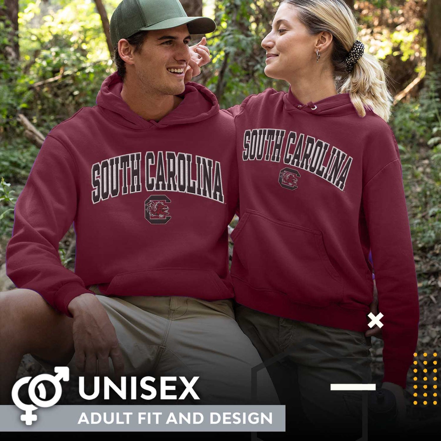 South Carolina Gamecocks NCAA Adult Tackle Twill Hooded Sweatshirt - Maroon