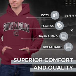 South Carolina Gamecocks NCAA Adult Tackle Twill Hooded Sweatshirt - Maroon