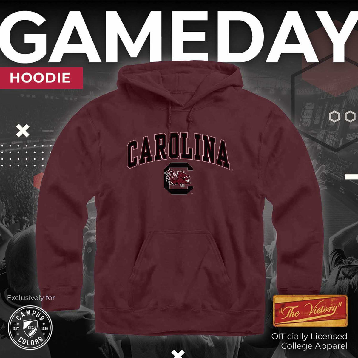 SCAR Arch & Logo Gameday Hoodie - Maroon