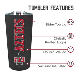 San Diego State Aztecs Campus Colors  NCAA Tumbler - Black