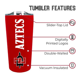 San Diego State Aztecs Campus Colors  NCAA Tumbler - Red