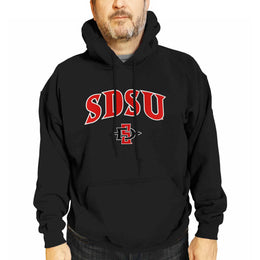 San Diego State Aztecs NCAA Adult Tackle Twill Hooded Sweatshirt - Black