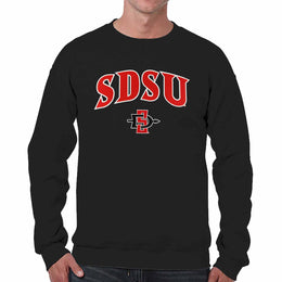 San Diego State Aztecs Adult Tackle Twill Crewneck - Black