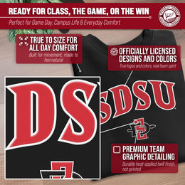 San Diego State Aztecs Adult Tackle Twill Crewneck - Black