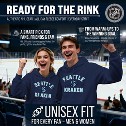 Seattle Kraken Hoodie Pullover Sweatshirt - Navy
