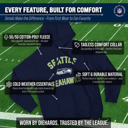 Seattle Seahawks Team Fan Apparel NFL  Gameday Hoodie - Navy