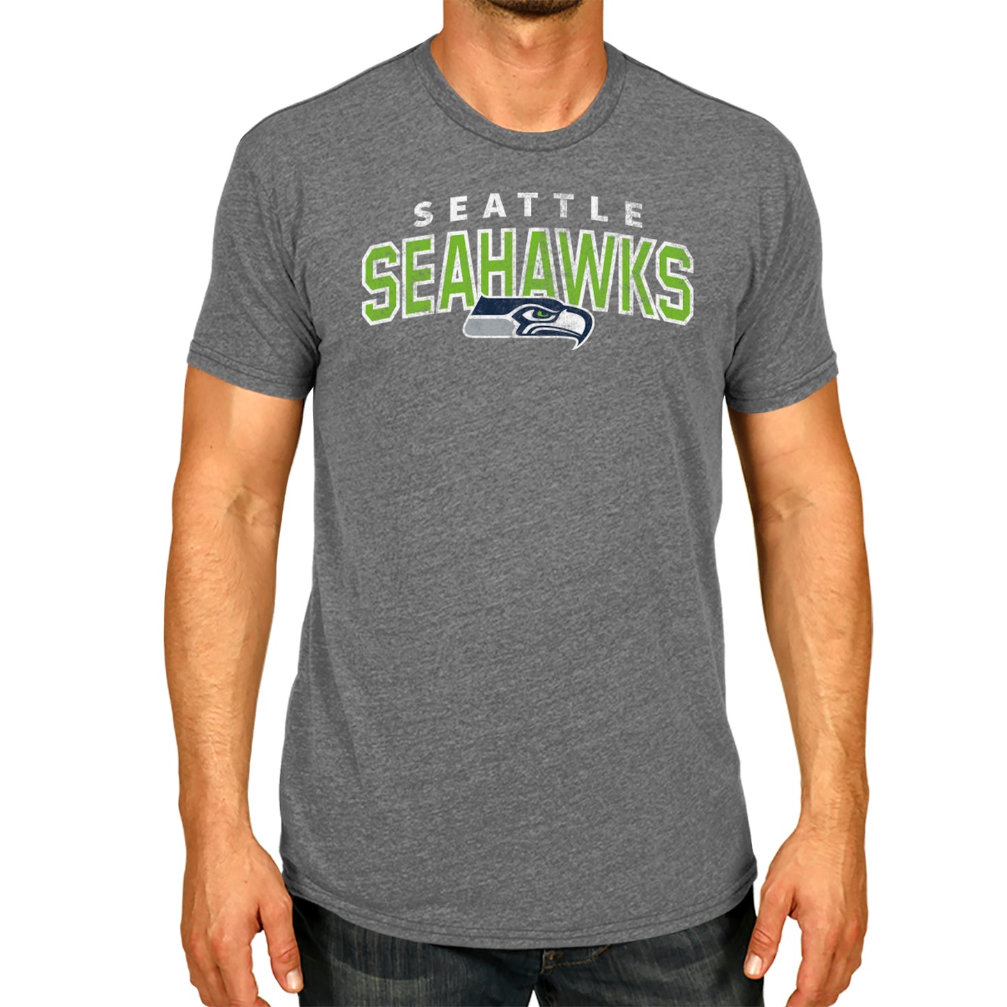 Seattle Seahawks NFL Starting Fresh Short Sleeve Heather T-Shirt - Sport Gray