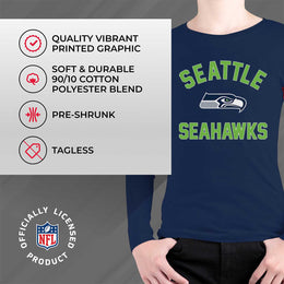 Seattle Seahawks NFL Gameday Youth Football Long Sleeve Shirt - Navy