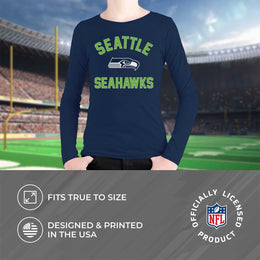 Seattle Seahawks NFL Gameday Youth Football Long Sleeve Shirt - Navy