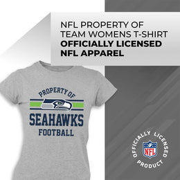 Seattle Seahawks NFL Women's Property Of Lightweight Plus Size T-Shirt - Sport Gray
