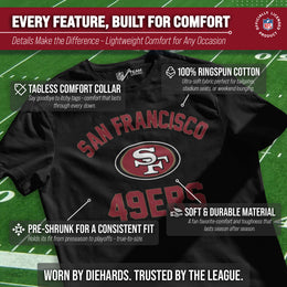 San Francisco 49ers Team Fan Apparel NFL  Gameday T-Shirt - Black