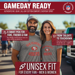 San Francisco 49ers Team Fan Apparel NFL  Adult Gameday T-Shirt - Sport Gray