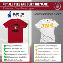 San Francisco 49ers Team Fan Apparel NFL  Gameday T-Shirt - Red
