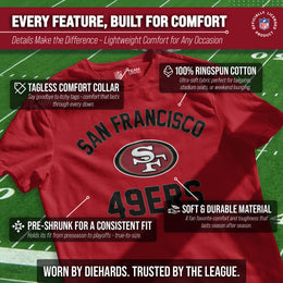 San Francisco 49ers Team Fan Apparel NFL  Gameday T-Shirt - Red