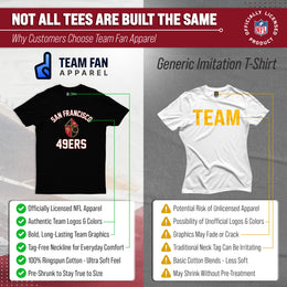 San Francisco 49ers NFL Adult Retro Gameday Unisex T-Shirt - Black