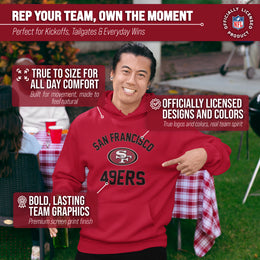 San Francisco 49ers Team Fan Apparel NFL  Gameday Hoodie - Red