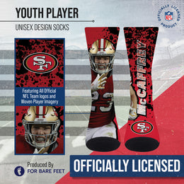 San Francisco 49ers Youth NFL Player Stripe Sock - Red