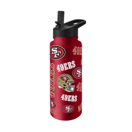San Francisco 49ers NFL 34oz Quencher Stainless Steel Insulated Water Bottle - Cardinal