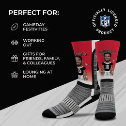 San Francisco 49ers NFL Adult V Curve MVP Player Crew Socks - RED #10