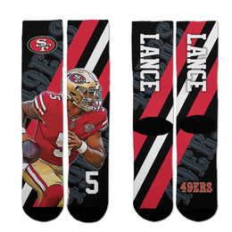 San Francisco 49ers NFL Adult Player Stripe Sock - Black #5